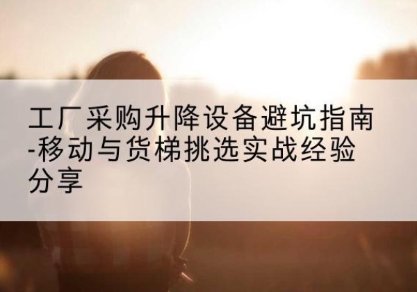 德宏移动式升降机怎么选-工厂采购升降设备避坑指南-移动与货梯挑选实战经验分享